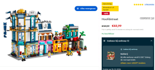 Lego Creator Hoofdstraat voor €83,99 bij Lego