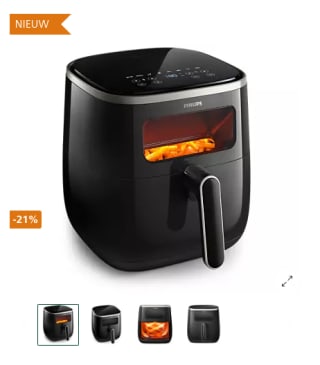 Philips Airfryer 3000 Series XL HD9257/88 voor 139,99 euro met de code