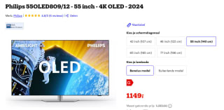 Philips 55OLED809/12 - 55 inch - 4K OLED - 2024 voor €1.149 bij Bol