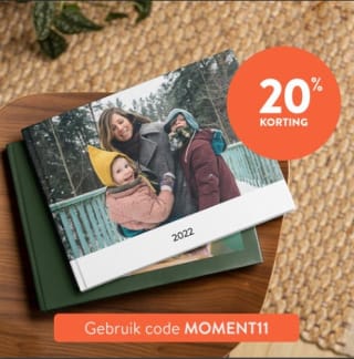 Tot 20% korting op alle fotoproducten bij Albelli