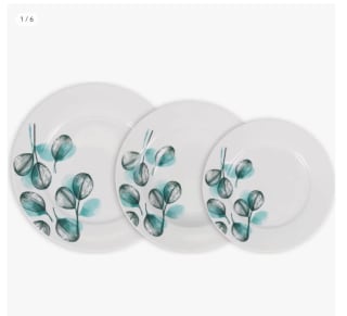 Vajilla completa 18 Piezas de Porcelana la mediterranea por por 24,06€ (14,44€ cuenta nueva)