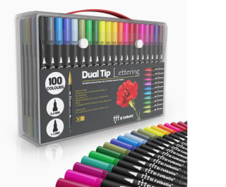 100 Rotuladores de Letterin Doble Punta por 15,84€