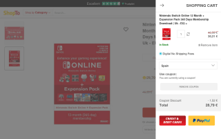 Nintendo Switch Online 12 meses con Expansion Pass individual por 28,79 €