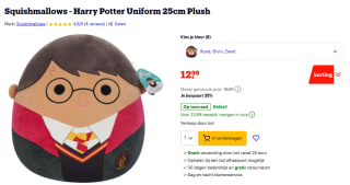 Harry Potter Squishmallows 25cm voor €12,99 bij Bol