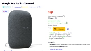 Google Nest Audio Charcoal voor €79,15 bij Bol