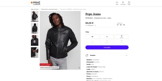 Chaqueta de cuero Pepe Jeans NEWMANS por 80€