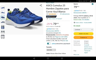 ASICS Cumulus 25 Hombre. Por 79,95€