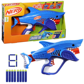 Nerf SHARKFIRE Lanzador Juguete con Forma Tiburón y 8 Dardos Espuma por 8,99€