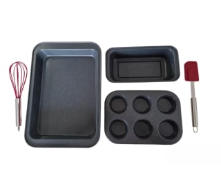 Juego Moldes Repostería Varios Tamaños + Batidor y Espátula a solo 8,99€