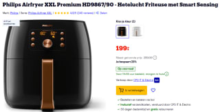Philips Airfryer XXL Premium HD9867/90 airfryer voor €199 bij Bol