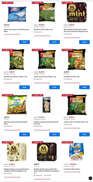 Recopilación -70% de Descuento en la Segunda Unidad desde Carrefour.