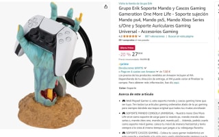 Chollo frikie Grupo Erik Soporte de Mando y Cascos Gaming Gameration One More Life por 27,99€