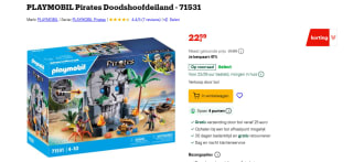 PLAYMOBIL Pirates Doodshoofdeiland - 71531 voor €22,59 bij Bol