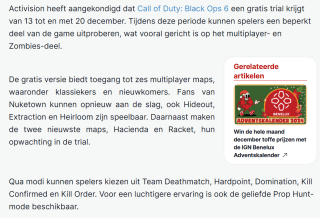 Gratis te spelen tijdens een 7-daagse proefperiode: Call of Duty: Black Ops 6