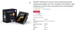 SONOFF NSPanel Pro Smart Home-bedieningspaneel voor €87,99 bij Amazon