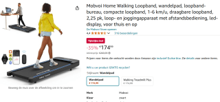 Mobvoi Home Loopband voor €174,99 bij Amazon