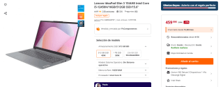 Lenovo IdeaPad Slim 3 15IAH8 Intel Core i5-12450H/16GB/512GB SSD/15.6'' por 454€