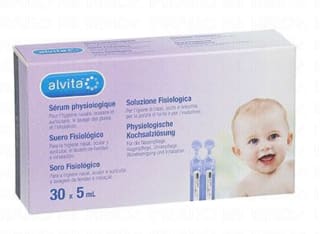 ALVITA Sérum physiologique 30x5ml à 2,06€