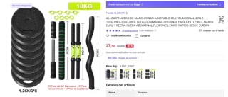 Juego de mancuernas ajustables por 27,75€