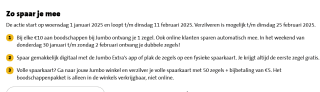 Dubbele spaarpunten bij de Jumbo