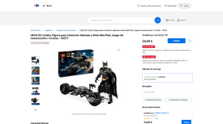 LEGO DC Batman y Moto Bat-Pod por 54,99€