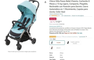 Chicco Silla Paseo Bebé Cheerio, Cochecito 0 Meses a 15 kg por 113,30€