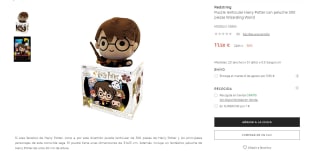 Puzzle lenticular Harry Potter con peluche 300 piezas Wizarding World por 11.5€