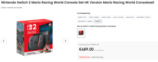 Nintendo Switch 2 + Mario Kart World voor €489 bij Ochama