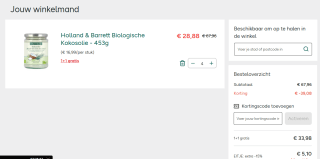 1+1 gratis en 15% extra korting op geselecteerde producten bij Holland & Barrett