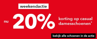 20% korting op casual damesschoenen bij Scapino