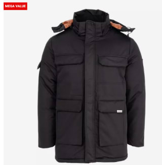Lee Cooper Men Padded Parka zwart voor €26 bij Sportsworld