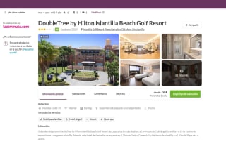 Hotel Hilton Islantilla 4* desde 76€ PxPm2 con Lastminute