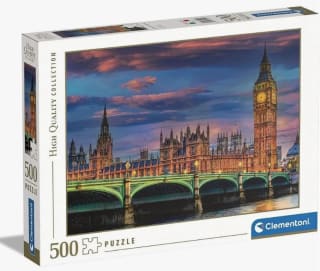 Recopilación de puzzles de 500 piezas por 5,59€ cada uno, marca Clementoni