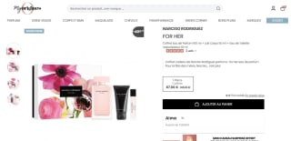 Coffret Narciso Rodriguez for Her : Eau de Parfum 100ml + Lait Corps 50ml + Eau de Toilette Vaporisateur 10ml à 87,66€
