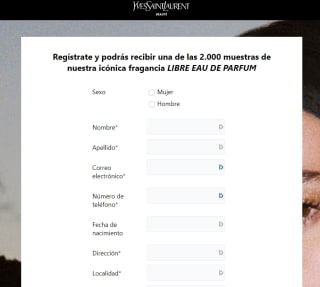 Muestra Gratis de Yves Saint Laurent Libre Eau de Parfum