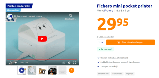 Fichero mini pocket printer voor €29,95 bij Action