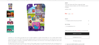 Juguete lego friends Cubo de Gamer de Olivia por 5€