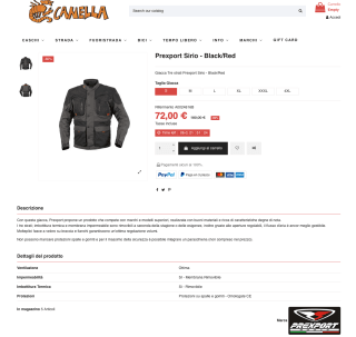 Chaqueta de moto PREXPORT SIRIO tricapa por solo 72€