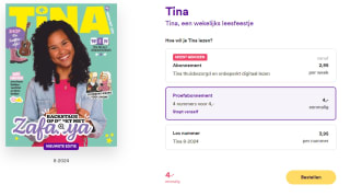 4 nummers Tina voor €4,- bij Kiosk