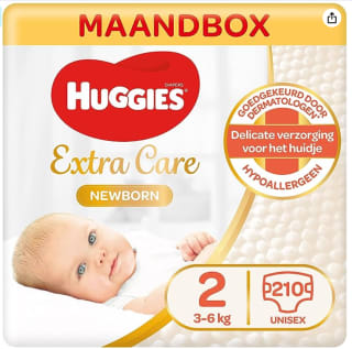 Huggies Ultra Comfort Baby Luiers Size 2 Maandbox 210 luiers voor €25,59 bij Amazon.nl