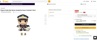 Figura Funko My Heroe Academia Inasa Yoarashi por 3,99€