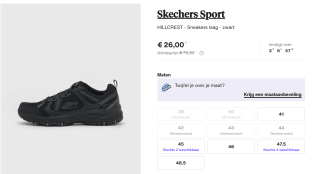 Sketchers Hillcrest Sneakers voor €26 bij Zalando Lounge