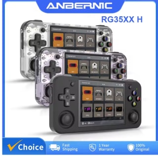 ANBERNIC RG35XX H consola juegos portátil Linux pantalla IPS de 3,5 pulgadas 64GB 5528 juegos clásicos por 41,88€