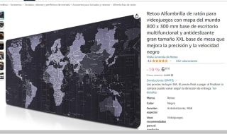 Alfombrilla de ratón mapa del mundo XXL por 6.69€
