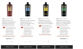 4€ dto Por compra superior a 12€ en selección de cuidado capilar TRESEMMÉ
