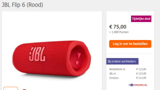 Jbl flip 6 voor €75 + 1.000 ING rentepunten