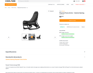 Asiento Playseat Puma Active Gaming por solo 62,94€