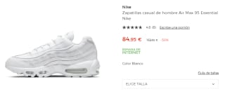 Zapatillas casual de hombre Nike Air Max 95 Essential por 84.95€