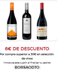 6€ descuento por compras +30€ en vinos seleccionados desde ECI
