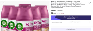 Pack 6 Air Wick Ambientador Freshmatic por 13,83€